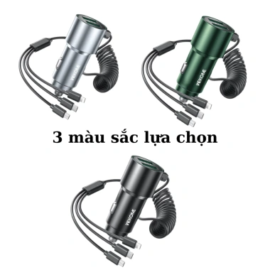 Tẩu sạc nhanh ô tô LUVIBA C44 – Cổng sạc đa năng, giá chỉ 100.000đ (giảm từ 125.000đ)