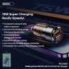Tẩu sạc nhanh ô tô REMAX RCC360 75W 2 cổng USB/Type‑C đèn báo sạc 2 thiết bị 2