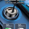 Tẩu sạc nhanh ô tô Tàng hình 100W thiết kế chìm - 100W, BH 12 tháng, chỉ 141.000 VND