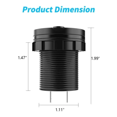 Tẩu sạc nhanh ô tô xe máy 2 cổng USB Type C chống nước, chống bụi, hiển thị điện áp - SL010, sạc mọi điện thoại nhanh 8