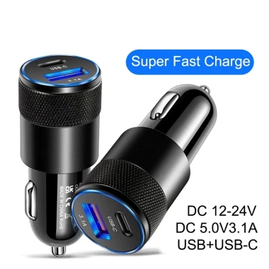 Tẩu Sạc Nhanh Oto 2 Cổng USB Type‑C 66W QC3.0: Sạc Siêu Tốc, Màu Bền Đẹp