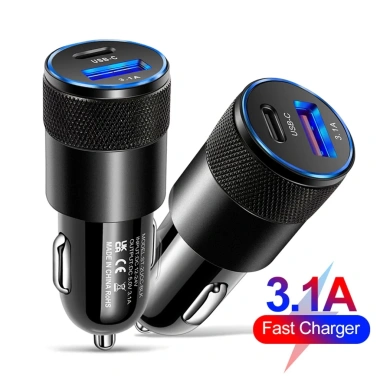 Tẩu Sạc Nhanh Oto 2 Cổng USB Type‑C 66W QC3.0: Sạc Siêu Tốc, Màu Bền Đẹp