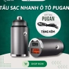 Tẩu sạc nhanh PUGAN 100W QC 4.0 cho ô tô - 2 cổng USB và Type-C, sạc siêu nhanh 125k 3