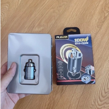 Tẩu sạc nhanh PUGAN 100W QC 4.0 cho ô tô - 2 cổng USB và Type-C, sạc siêu nhanh 125k 10 Tẩu sạc nhanh PUGAN 100W QC 4.0 cho ô tô - 2 cổng USB và Type-C, sạc siêu nhanh 125k 10