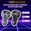 Tẩu sạc nhanh Remax RCC215 2 cổng 58.5W, chính hãng, bảo hành 12 tháng, giá 169k