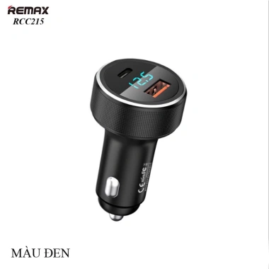 Tẩu sạc nhanh Remax RCC215 2 cổng 58.5W, chính hãng, bảo hành 12 tháng, giá 169k