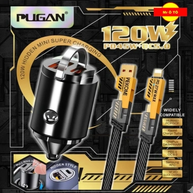 Tẩu Sạc Ô Tô 120W 4in1 TSN001 - Sạc Nhanh, Bền Bỉ, An Toàn, Giá 129.000₫ 2