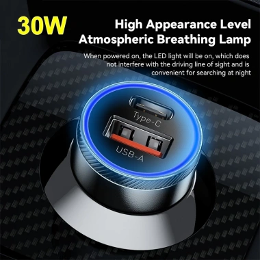 Tẩu sạc ô tô 30W 2 cổng QC3.0 – Sạc nhanh 3.1A, giá chỉ 55.000₫ 5