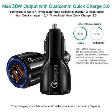 Tẩu sạc ô tô 30W PD QC3.0 2 cổng 5A chống cháy nổ LED - Quick Charge, chỉ 30.000₫ 6 Tẩu sạc ô tô 30W PD QC3.0 2 cổng 5A chống cháy nổ LED - Quick Charge, chỉ 30.000₫ 6