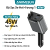 Tẩu sạc ô tô 4 trong 1 ANRMESUN 45W – Sạc nhanh USB-C 12-24V, màn hình hiển thị, giá ưu đãi 10