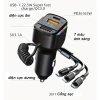 Tẩu Sạc Ô Tô 65W Cáp Lò Xo - Sạc Nhanh Đa Năng, Đèn LED, Tương Thích Điện Thoại & Máy Tính Bảng, Giá 175k 10
