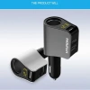 Tẩu Sạc Ô Tô Đa Năng 2 USB và Type-C PD 18W, Chia 2 Lỗ Thuốc, Màn Hình Điện Áp, Sạc Nhanh QC3.0 - Giá 165k 4