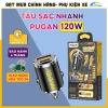 Tẩu Sạc Ô Tô Pugan 120W 2 Cổng Nhanh, Dây 4 Đầu, Cắm D31 Mẫu Mới Giá 99.000 VND