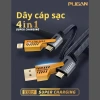 Tẩu Sạc Ô Tô Pugan 120W 2 Cổng Nhanh, Dây 4 Đầu, Cắm D31 Mẫu Mới Giá 99.000 VND 7