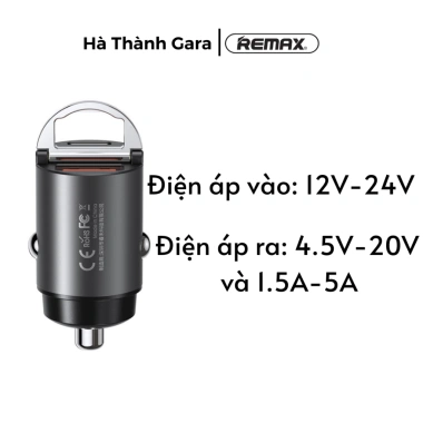 Tẩu sạc ô tô REMAX 2 cổng 30W PD+QC - Sạc nhanh iPhone, Samsung, Xiaomi, OPPO 4