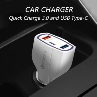Tẩu sạc ô tô sạc nhanh Qualcom PD Q.C 3.0 cho Samsung, táo, Xiaomi - Chỉ 65.000 2