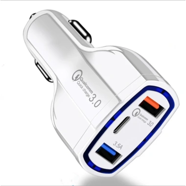 Tẩu sạc ô tô sạc nhanh Qualcom PD Q.C 3.0 cho Samsung, táo, Xiaomi - Chỉ 65.000 4
