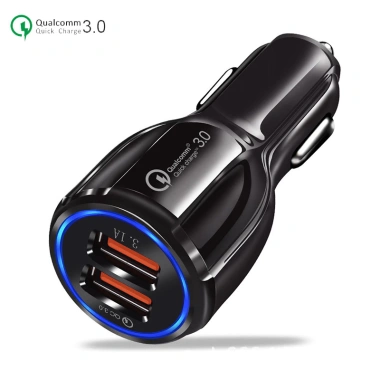 Tẩu sạc ô tô siêu nhanh 2 cổng 30W PD QC3.0 5A chống cháy nổ, LED, Quick Charge 3.0 cho xe hơi – giá 35.000₫