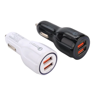 Tẩu sạc ô tô siêu nhanh 2 cổng 30W PD QC3.0 5A chống cháy nổ, LED, Quick Charge 3.0 cho xe hơi – giá 35.000₫