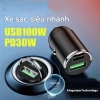 Tẩu sạc ô tô USB Type C nhanh QC 3.0 - Bộ chuyển đổi sạc xe máy, giá 35.000₫