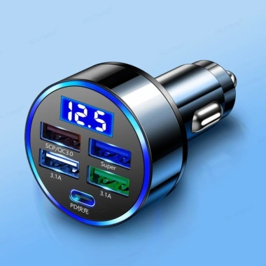 Tẩu sạc ô tô USB Type C nhanh QC 3.0 - Bộ chuyển đổi sạc xe máy, giá 35.000₫ 4