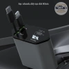Tẩu Sạc Xe Hơi 120W Siêu Nhanh - Đa Cổng Co Giãn, Tẩu Sạc Âm, Dây Bảo Vệ 7