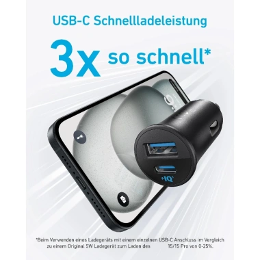 Tẩu Sạc Xe Hơi Anker 30W A2.741 Sạc Nhanh PD và QC PPS 1C 1A cho Điện Thoại và Máy Tính Bảng, Giá chỉ 215k