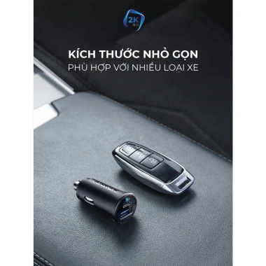 Tẩu Sạc Xe Hơi Anker 30W A2.741 Sạc Nhanh PD và QC PPS 1C 1A cho Điện Thoại và Máy Tính Bảng, Giá chỉ 215k