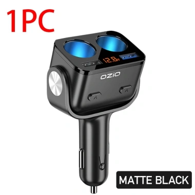 Tẩu Sạc Xe Hơi SEAMETAL 2 Cổng USB QC3.0 180° 90W LED Hiển Thị Điện Áp 9
