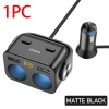 Tẩu Sạc Xe Hơi SEAMETAL 2 Cổng USB QC3.0 180° 90W LED Hiển Thị Điện Áp 10