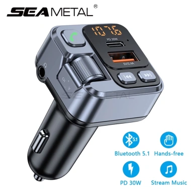 Tẩu Sạc Xe Hơi SEAMETAL T16 PD 30W 12V‑24V Type‑C USB Bluetooth 5.1 - 238.249₫ 8