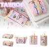 TAWJOG Túi du lịch đa năng cotton chống thấm, dung tích lớn, dây kéo, đựng quần áo giày - 46.332 VND