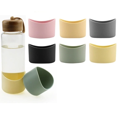 Tay áo silicon bảo vệ bình Hydro 24-40oz & Stanley Tumbler, vỏ tay dưới chống trượt, đáy 6-7cm - Giá 35.070đ
