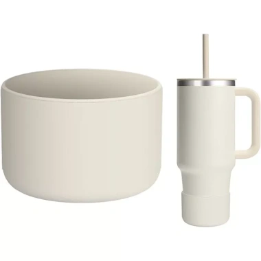 Tay áo silicon khởi động cho bình thủy tinh 12-24oz và 32-40oz, Stanley 20-40oz, nắp chống trượt - Giá 66.000₫
