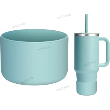 Tay áo silicon khởi động cho bình thủy tinh 12-24oz và 32-40oz, Stanley 20-40oz, nắp chống trượt - Giá 66.000₫