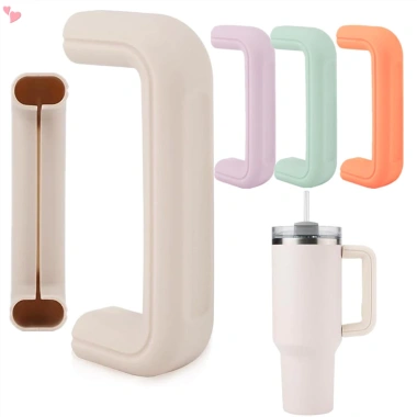 Tay Cầm Bảo Vệ Chống Trượt Silicone cho Stanley Cup 40oz Phụ Kiện Vỏ Đệm An Toàn