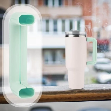 Tay Cầm Bảo Vệ Chống Trượt Silicone cho Stanley Cup 40oz Phụ Kiện Vỏ Đệm An Toàn