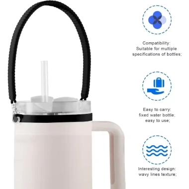 Tay cầm chai nước silicone mềm bền - Sling Carrier cho chai 8-40oz, giá ưu đãi 39.380₫