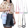 Tay cầm đeo chai nước POKINGE – Dây vai điều chỉnh, giá đỡ cốc giữ nhiệt, vòng silicon, dây buộc du lịch 5