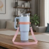 Tay cầm đeo chai nước POKINGE – Dây vai điều chỉnh, giá đỡ cốc giữ nhiệt, vòng silicon, dây buộc du lịch 6