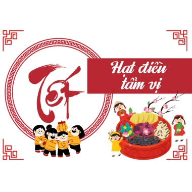 Tem mứt Tết 56 mẫu, hạt, bánh kẹo 5x7cm dán túi hộp In theo yêu cầu, SL ít, chỉ 55.000₫