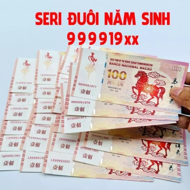 Tết 2.026 Rẻ Flash Sale 50% Tiền Hình Con Ngựa 100 MaCao Seri Năm Sinh 34.980₫