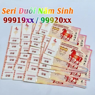 Tết 2.026 Rẻ Flash Sale 50% Tiền Hình Con Ngựa 100 MaCao Seri Năm Sinh 34.980₫