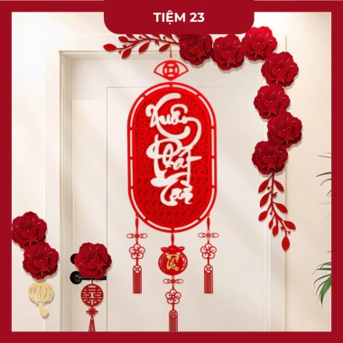 Tết Bính Ngọ 2.026 - Liễn treo trang trí cửa, dây decor may mắn chữ chúc phúc, giá chỉ 29.000₫