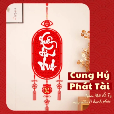 Tết Bính Ngọ 2.026 - Liễn treo trang trí cửa, dây decor may mắn chữ chúc phúc, giá chỉ 29.000₫ 2 Tết Bính Ngọ 2.026 - Liễn treo trang trí cửa, dây decor may mắn chữ chúc phúc, giá chỉ 29.000₫ 2