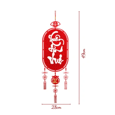 Tết Bính Ngọ 2.026 - Liễn treo trang trí cửa, dây decor may mắn chữ chúc phúc, giá chỉ 29.000₫