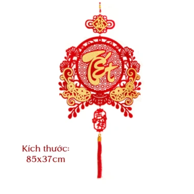 Tết Bính Ngọ 2.026 - Liễn treo trang trí cửa, dây decor may mắn chữ chúc phúc, giá chỉ 29.000₫