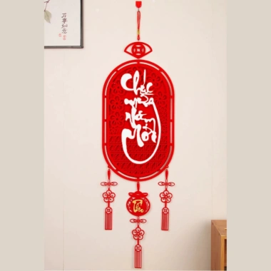Tết Bính Ngọ 2.026 - Liễn treo trang trí cửa, dây decor may mắn chữ chúc phúc, giá chỉ 29.000₫