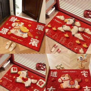 Thảm Chân 5D Họa Tiết Ngựa May Mắn 2.026 Size 40x60 - Thảm Chùi Chân và Lót Sàn Giá ưu đãi 54.500đ 10