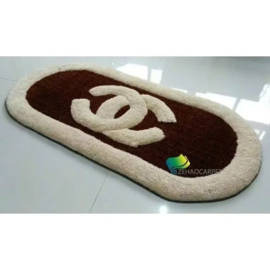 Thảm chùi chân lông tơ Decor hình quạt – Thảm sàn cho phòng ngủ, khách, giảm 385k